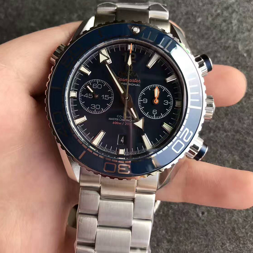 【OM廠超A】歐米茄（Omega）海洋宇宙600m計時藍面鋼帶版壹比壹高仿手錶