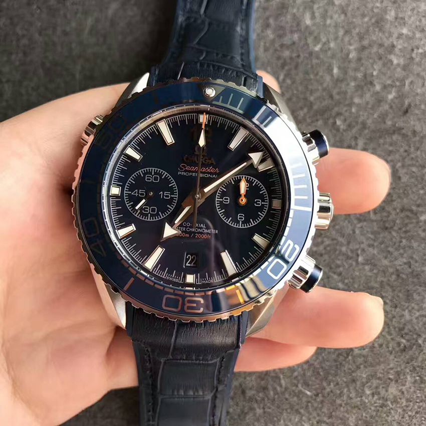 【OM廠超A】歐米茄（Omega）海洋宇宙600m計時藍面膠帶版壹比壹高仿手錶