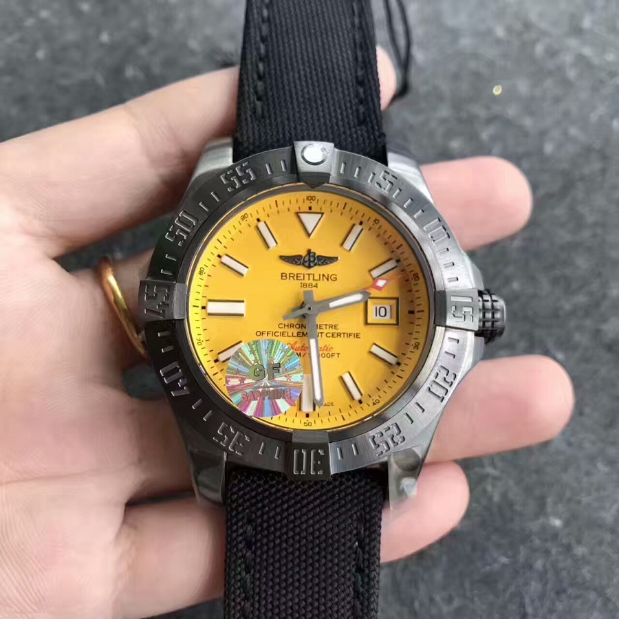 【GF廠超A】百年靈（Breitling）復仇者二代深潛海狼黃盤壹比壹男士復刻手錶