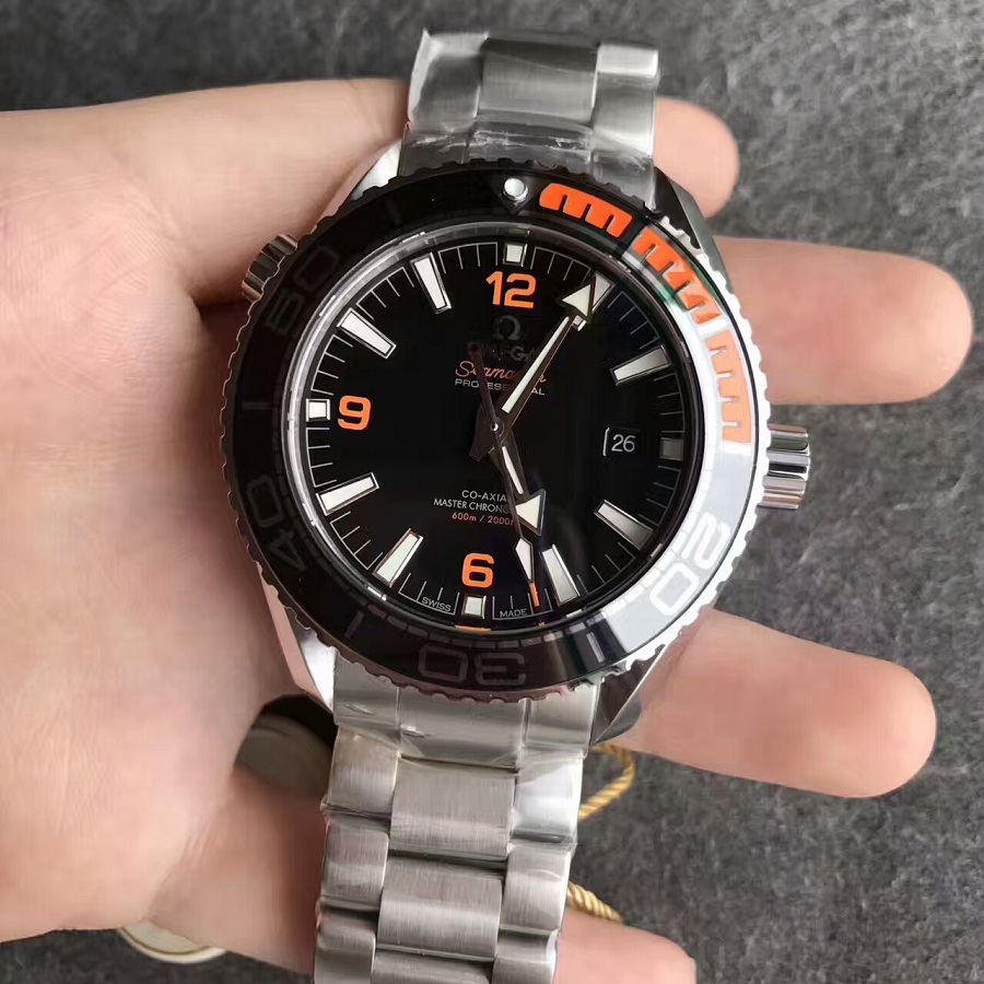 【OM廠】歐米茄（Omega）海洋宇宙600m黑面鋼帶版男士自動機械壹比壹復刻手錶