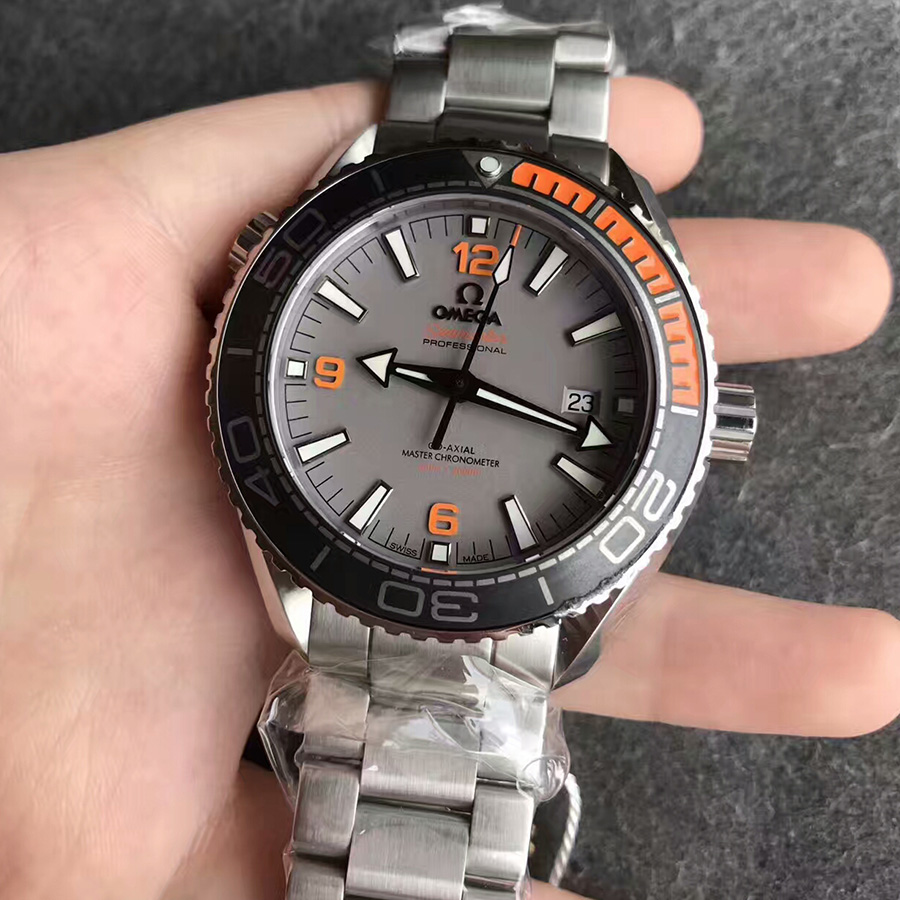 【OM廠】歐米茄（Omega）海洋宇宙600m灰面鋼帶版男士自動機械壹比壹復刻手錶