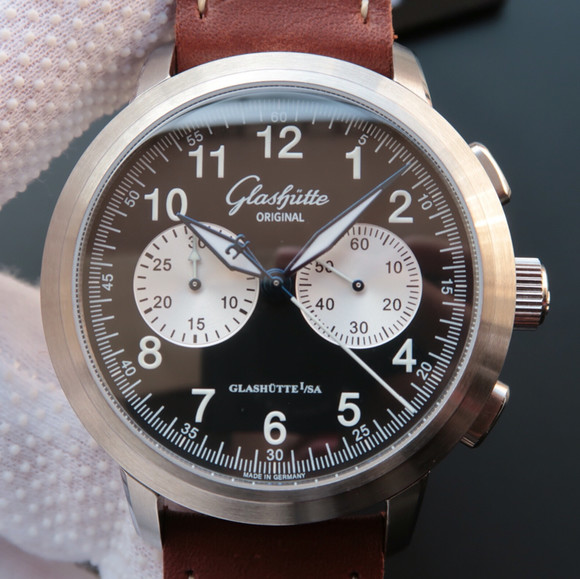 格拉蘇蒂（Glashutte）飛行員腕錶系列100-09-07-04-04男士自動機械精仿手錶