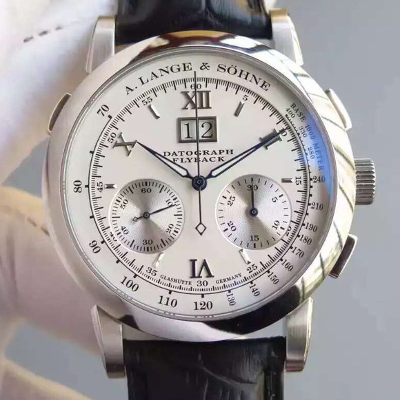 朗格萬年歷系列403.035男士手動機械精仿手錶