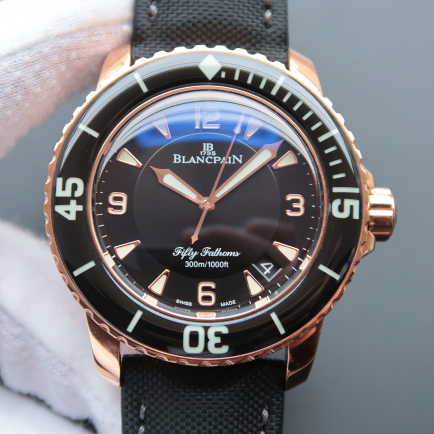 寶珀Blancpain五十噚5015-3630-52男士自動機械精仿手錶