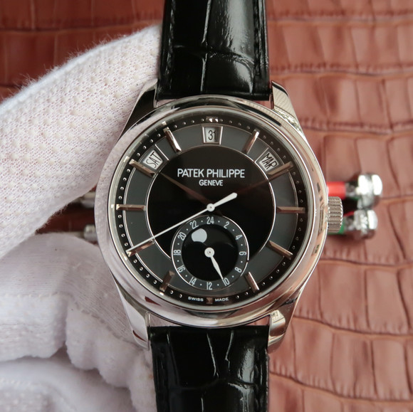 百達翡麗（Patek Philippe）復雜功能計時腕錶系列5205G-010男士自動機械精仿手錶