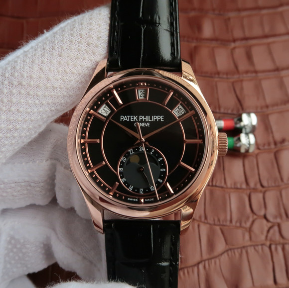 百達翡麗（Patek Philippe）復雜功能計時腕錶系列5205R-010男士自動機械精仿手錶