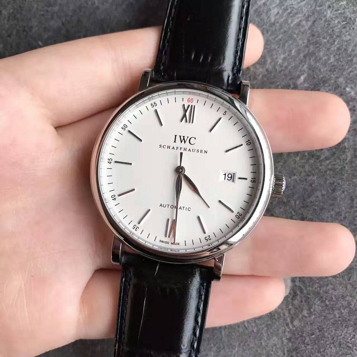 【MK廠V4版】萬國（IWC）柏濤菲諾系列IW356501白面皮帶版壹比壹精仿手錶