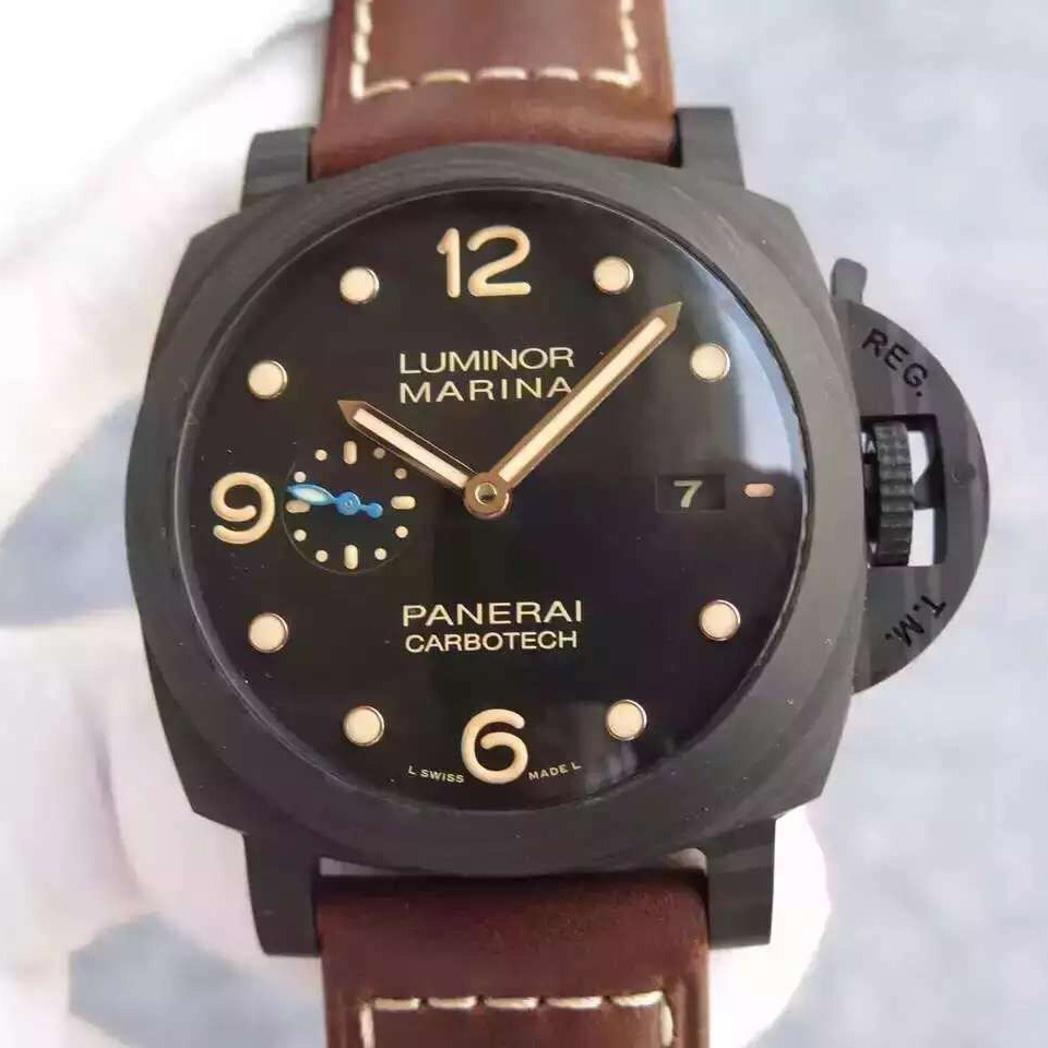 【KW廠】沛納海（Panerai）Luminor 1950系列PAM00661/PAM661碳纖維殼男士自動機械精仿手錶