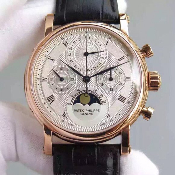 百達翡麗（Patek Philippe）復雜功能計時腕錶系列男士手動機械精仿手錶