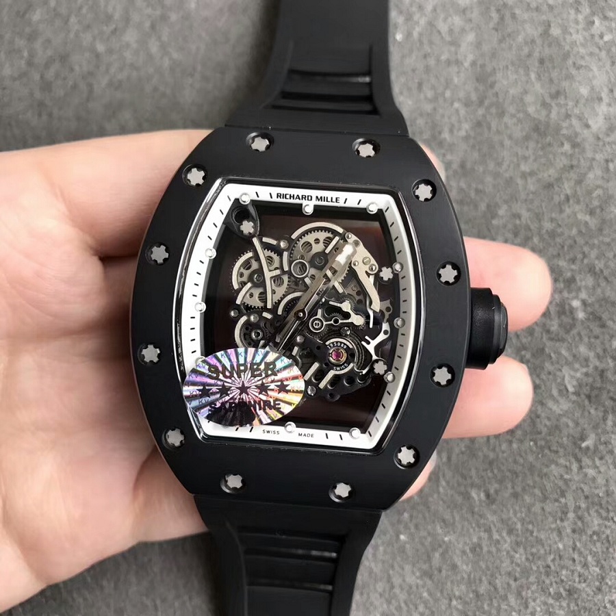 【KV廠力作】理查德米勒（Richard Mille）RM 055系列陶瓷圈白壹比壹精仿手錶價格和圖片_手錶之都