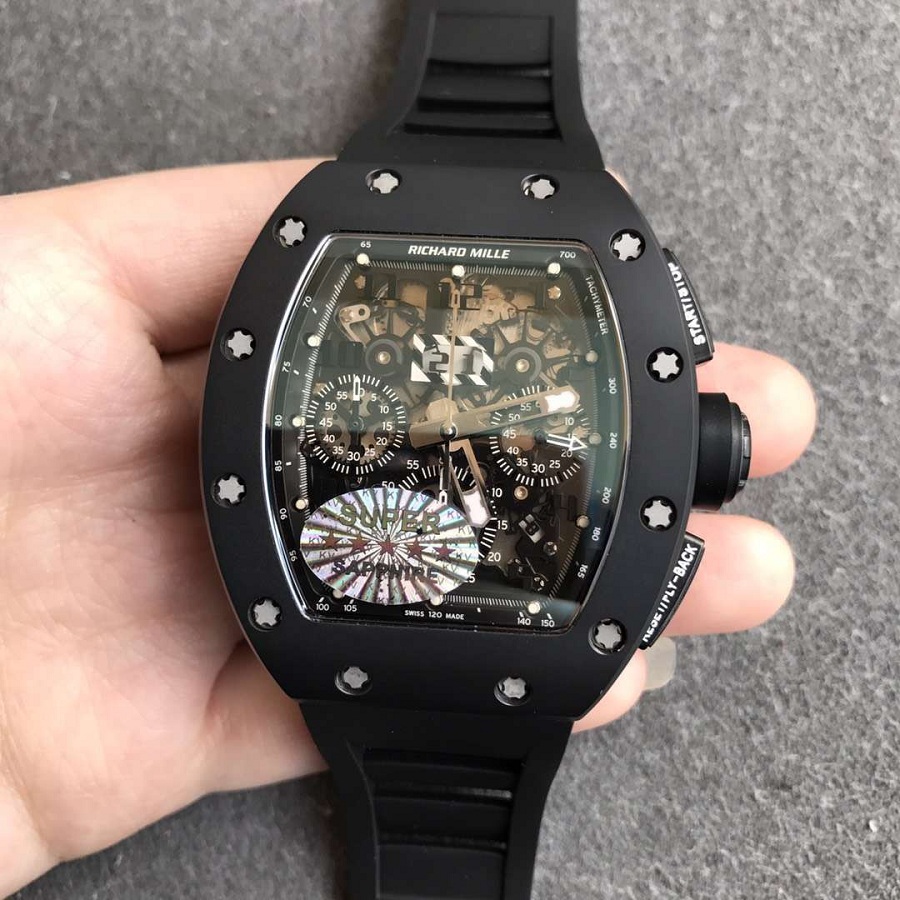 【KV廠】理查德米勒RM 011 h黑陶瓷殼限量款精仿手錶