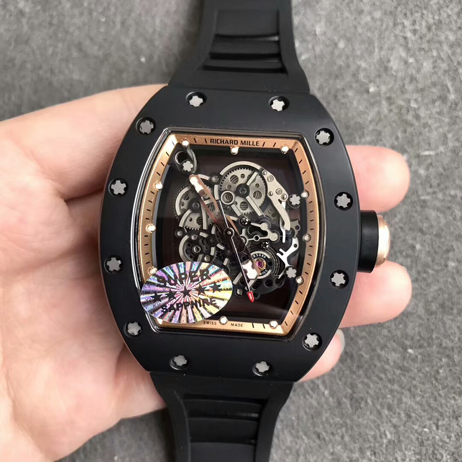 【KV廠力作】理查德米勒（Richard Mille）RM 055系列陶瓷圈金壹比壹精仿手錶價格和圖片_手錶之都