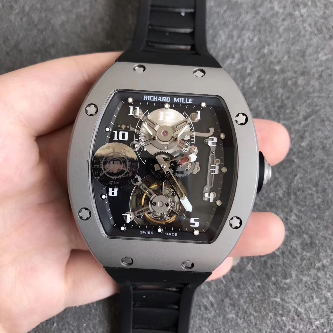 【JB廠】理查德米勒真陀飛輪機芯RM001灰殼復刻手錶