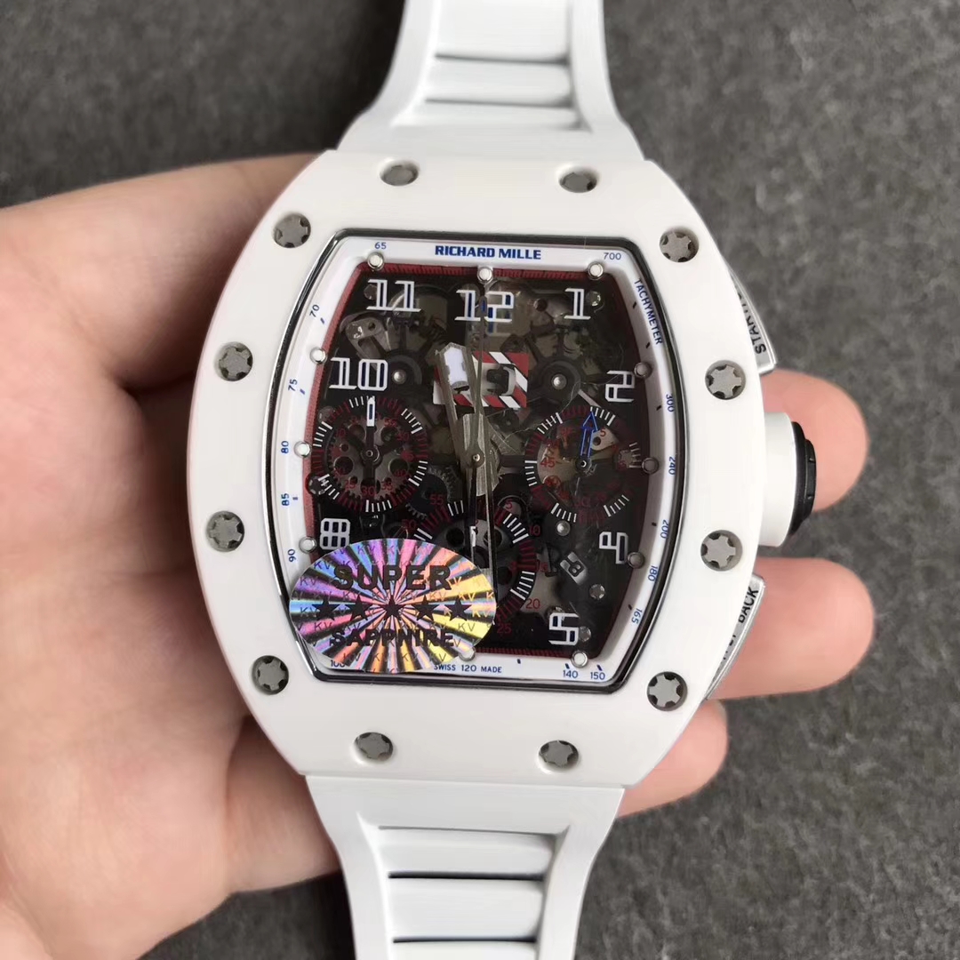 【KV廠】理查德米勒RM 011白陶瓷限量款精仿手錶