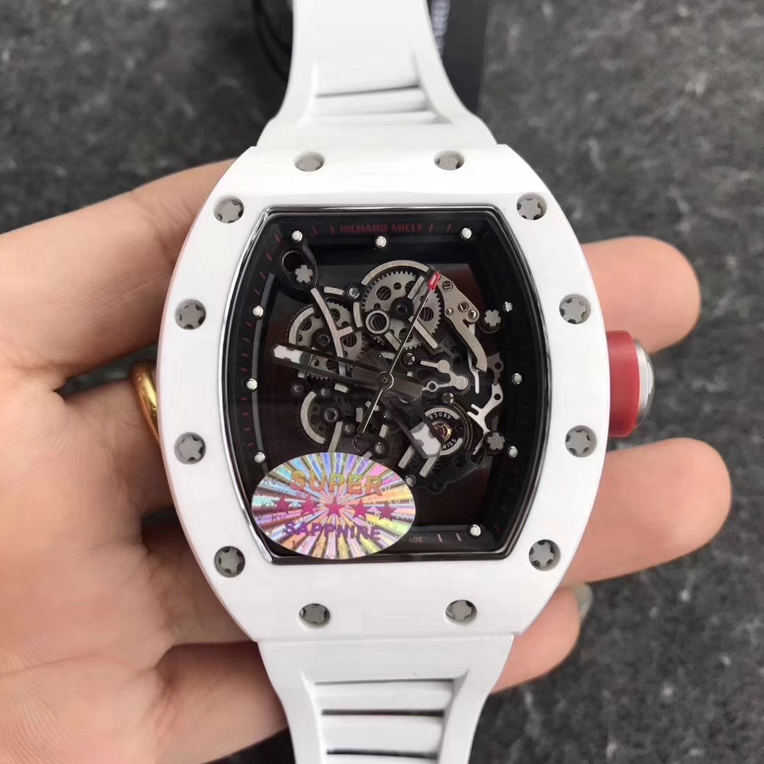 【KV廠】理查德米勒RM 055白陶瓷款精仿手錶