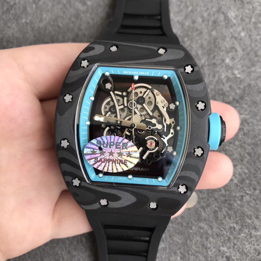 【KV廠】理查德米勒RM 055系列蒂凡尼藍阿布紮比賽道限量款精仿手錶