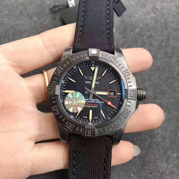 【GF廠1:1壹比壹復刻】百年靈（Breitling）復仇者系列黑鳥偵察機44系列自動機械男錶