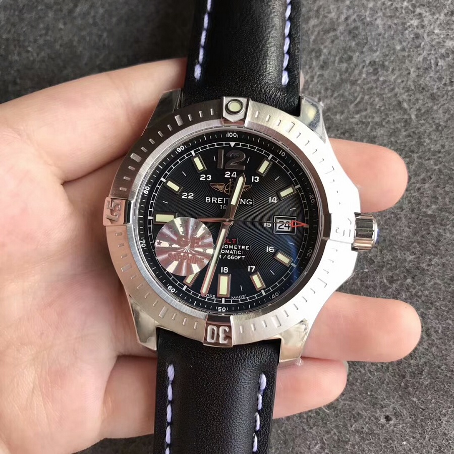 【GF廠超A】百年靈（Breitling）挑戰者硬漢軍錶黑面壹比壹高仿手錶