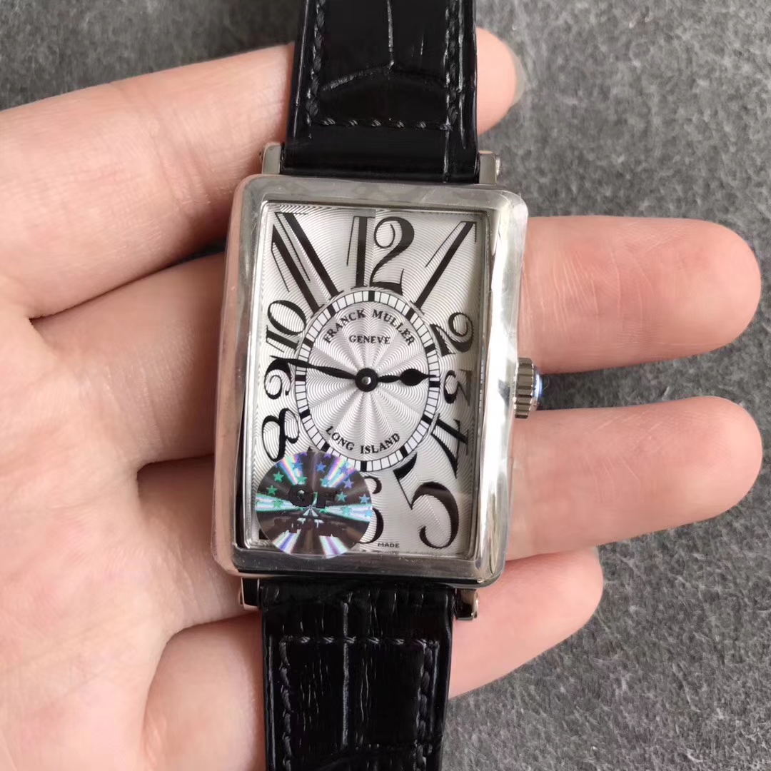 【GF廠超A】法穆蘭Franck Muller長島系列太陽紋面黑皮帶女士石英精仿手錶