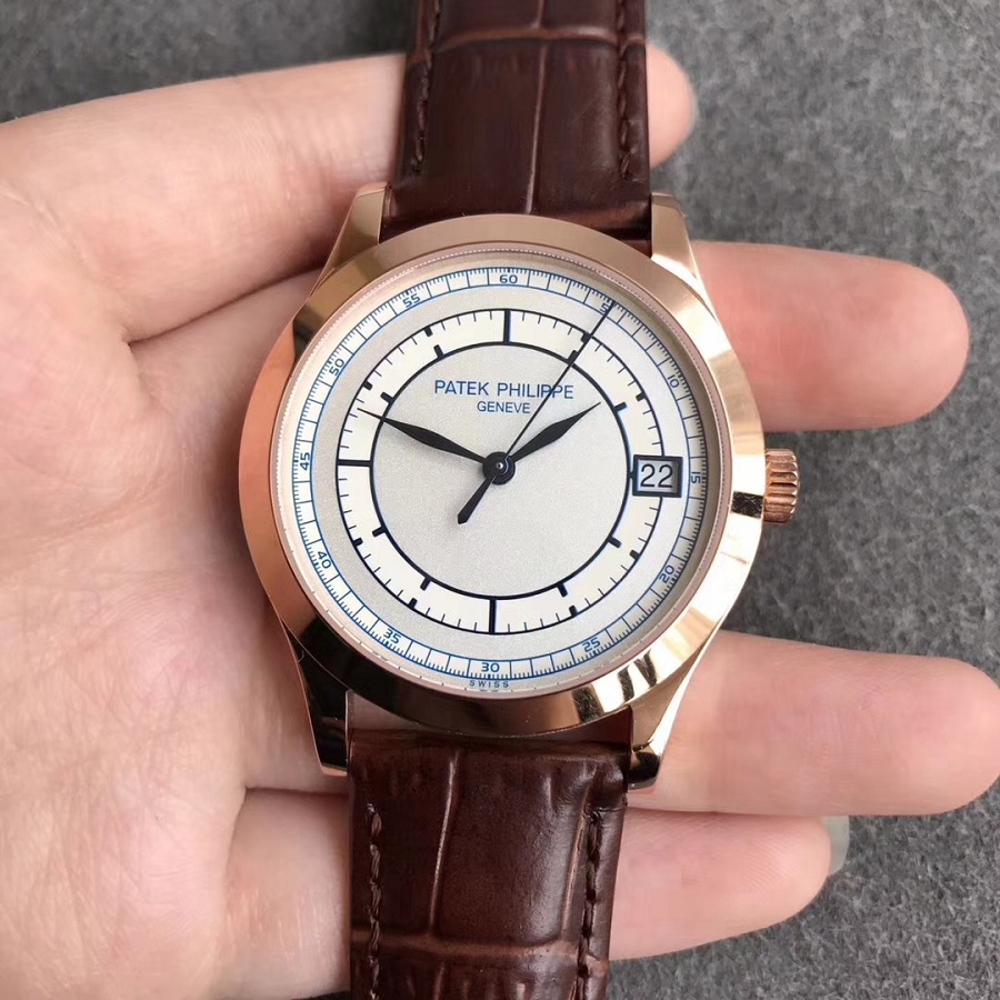 百達翡麗(Patek Philippe)古典錶系列黑面金殼壹比壹精仿手錶