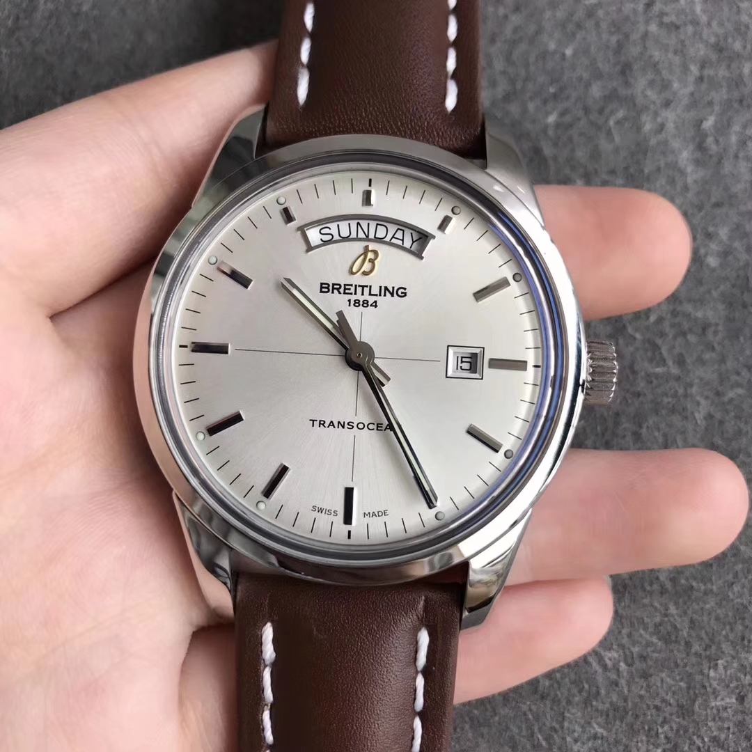 【V7廠】百年靈越洋系列星期日歷型白面精仿手錶