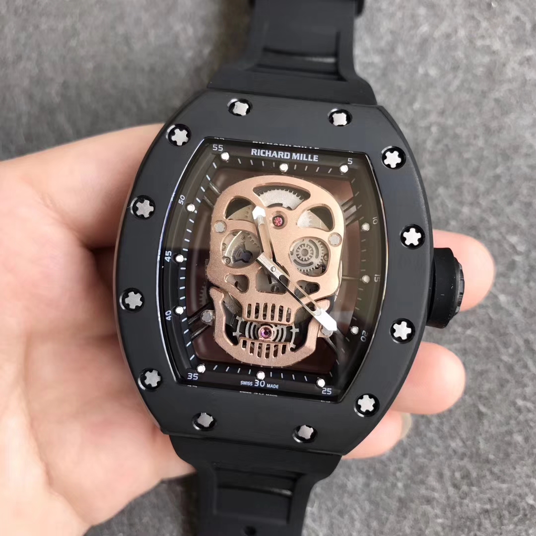 【Z廠】理查德米勒RM052系列骷髏頭黑殼精仿手錶
