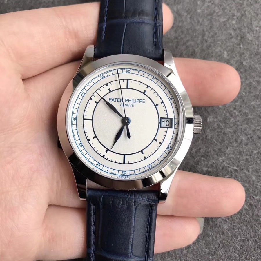 百達翡麗(Patek Philippe)古典錶系列黑面白殼壹比壹精仿手錶