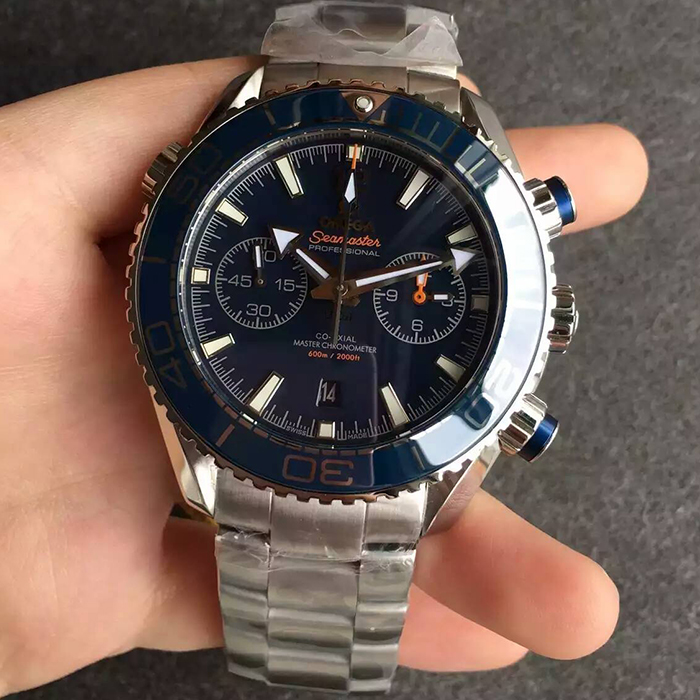 【JH廠】歐米茄（Omega）海馬海洋宇宙計時系列藍面男士自動機械精仿手錶