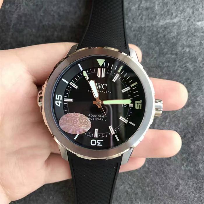 【V6廠】萬國（IWC）海洋時計系列三針膠帶版男士自動機械精仿手錶