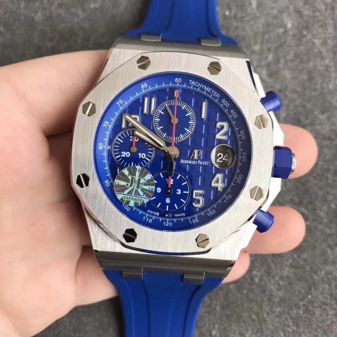 【JF廠超A】愛彼2018年最新款皇家橡樹離岸型系列26470湛藍精仿手錶