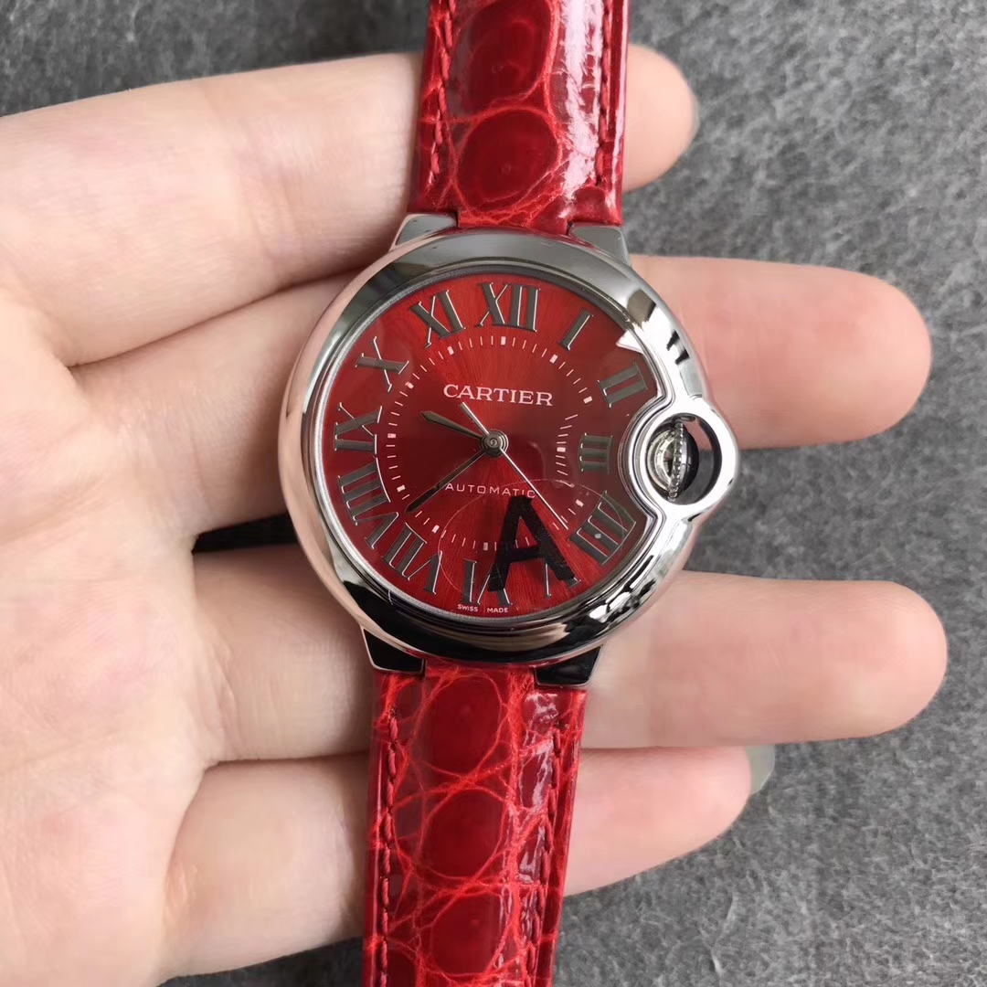 【V6廠超A】卡地亞藍氣球系列中國紅限量款精仿手錶