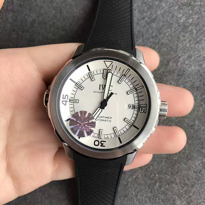 【V6廠】萬國（IWC）海洋時計系列三針膠帶版男士自動機械精仿手錶