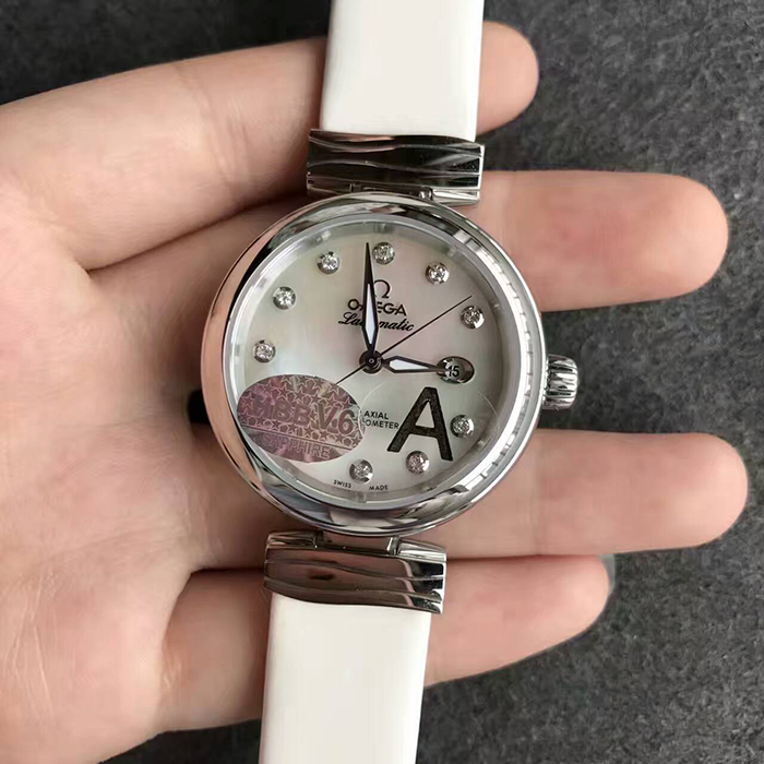 【V6廠】歐米茄（Omega）碟飛鳥巢系列幻彩貝母盤女士自動機械精仿手錶