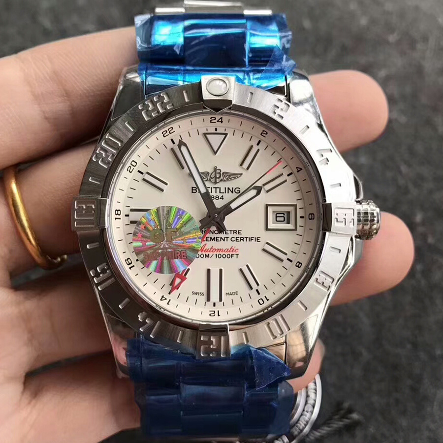 【GF廠】百年靈（Breitling）挑戰者白面鋼帶版壹比壹精仿手錶