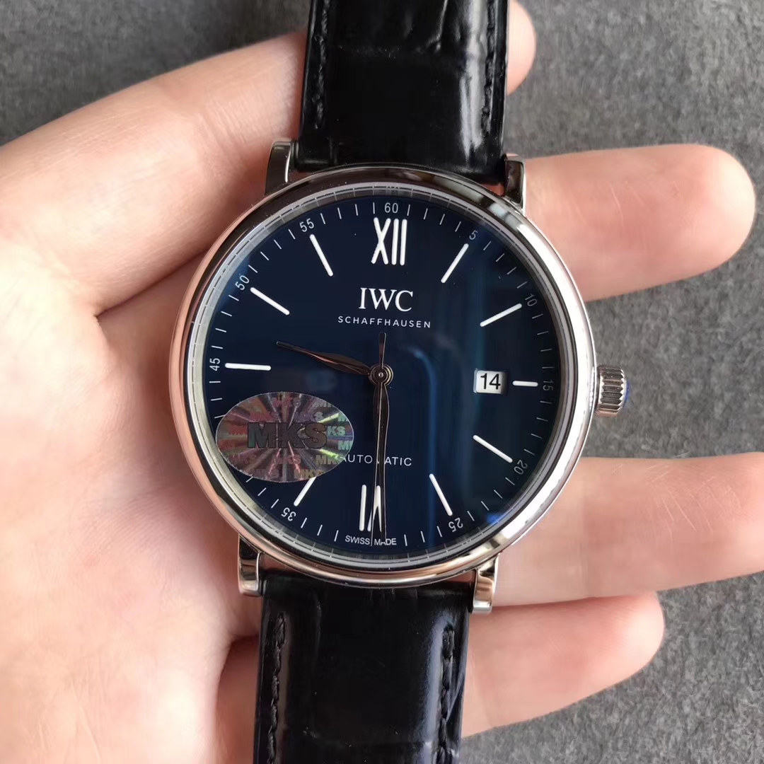 【MKS超A】萬國IWC柏濤菲諾系列150周年紀念款藍面精仿手錶