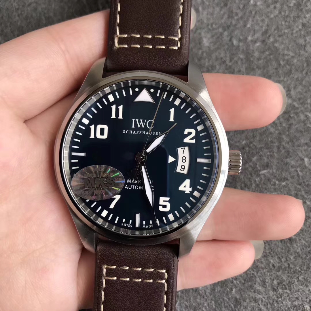 【MKS超A】萬國IWC飛行員系列馬克十七小王子特別版皮帶款精仿手錶