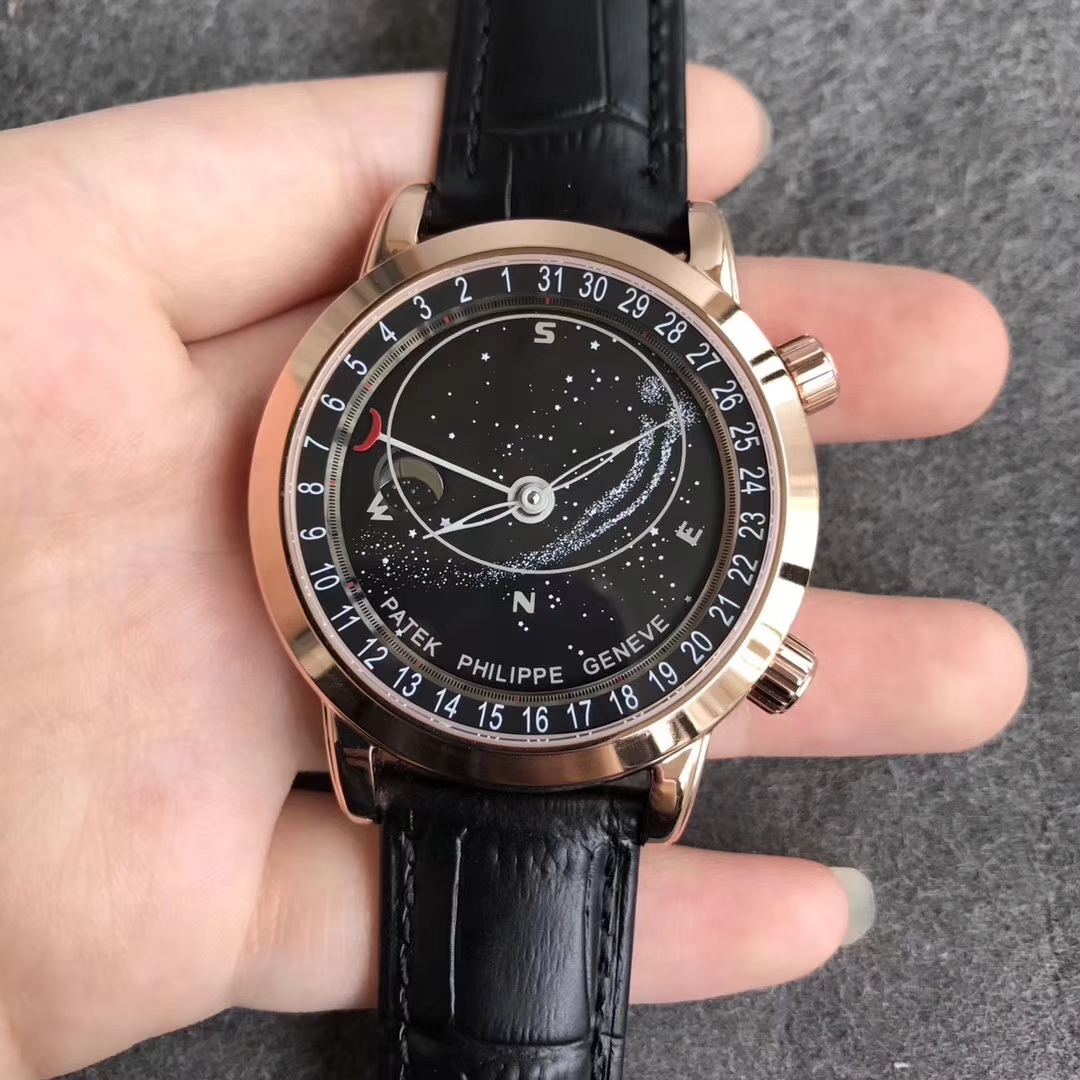 百達翡麗超級復雜功能計時系列升級版金殼星空精仿手錶